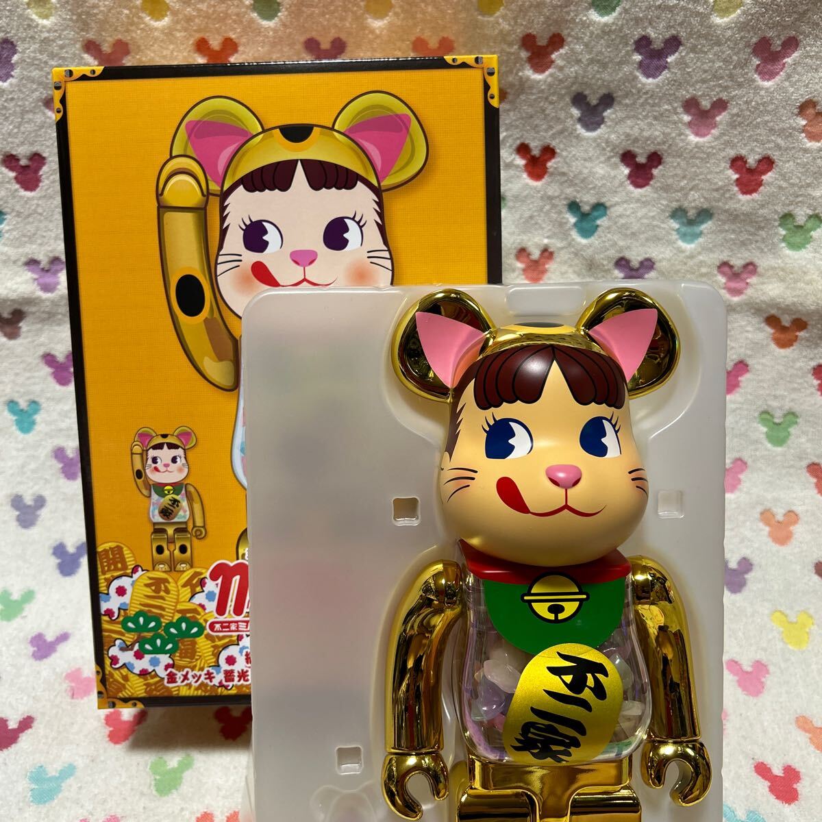 MEDICOM TOY - BE@RBRICK BAPE(R) 招き猫 金メッキ & 達磨 銀
