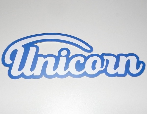 送料無料 希少 レア 新品未使用品 UNICORN ユニコーン 100周年ツアー百が如く 青 ステッカー シール STICKER 奥田民生 電大