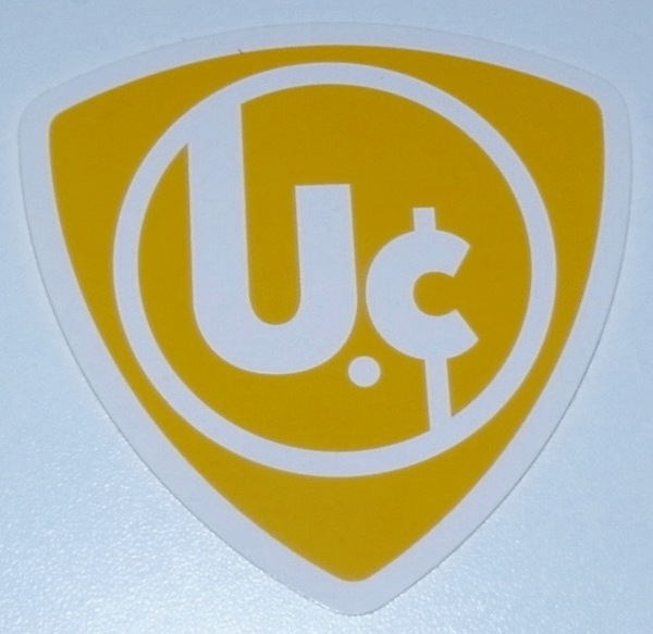 送料無料 希少 レア 新品未使用品 UNICORN ユニコーン ツアー2016 第三パラダイス 三角 黄 ステッカー シール STICKER 奥田民生 電大