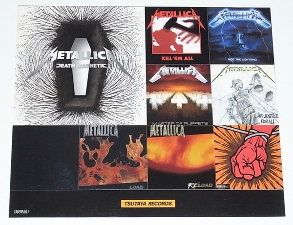 送料無料 希少 レア 非売品 新品未使用 METALLICA メタリカ ジャケット ステッカー シール STICKER Kill 'em All Master of Puppets Load