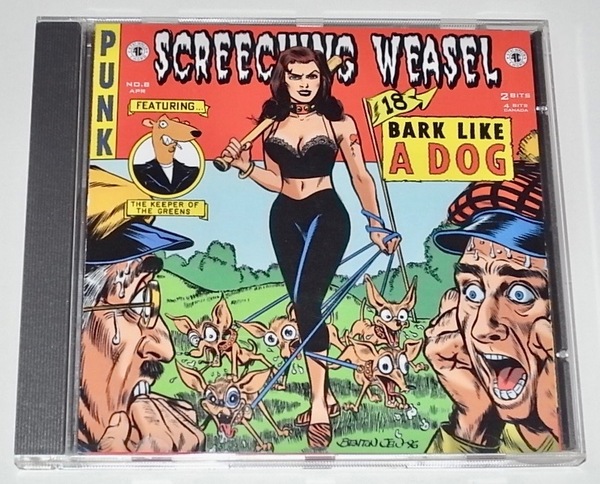 送料無料 美品 中古 CD SCREECHING WEASEL スクリーチング・ウィーゼル BARK LIKE A DOG FAT WRECK CHORDS RAMONES ラモーンズ POP PUNK