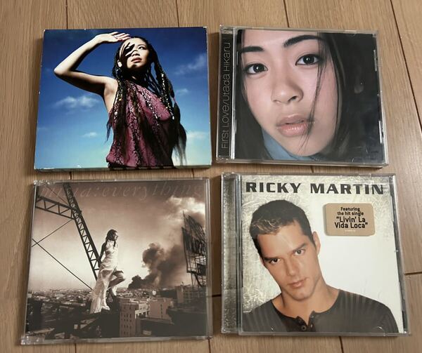 1999〜2000年代 CD 4種 宇多田ヒカル misia keyco Ricky martin