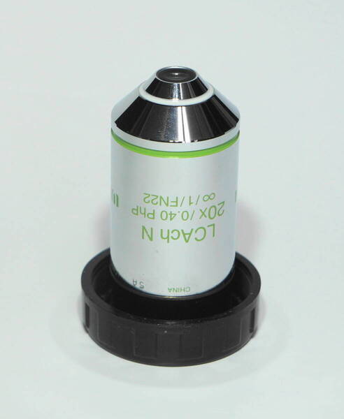 対物レンズ 位相差 Olympus LCAch N 20x 0.40na PhP ∞/1/FN22 Phase contrast 製品型番LCACHN20XPHP