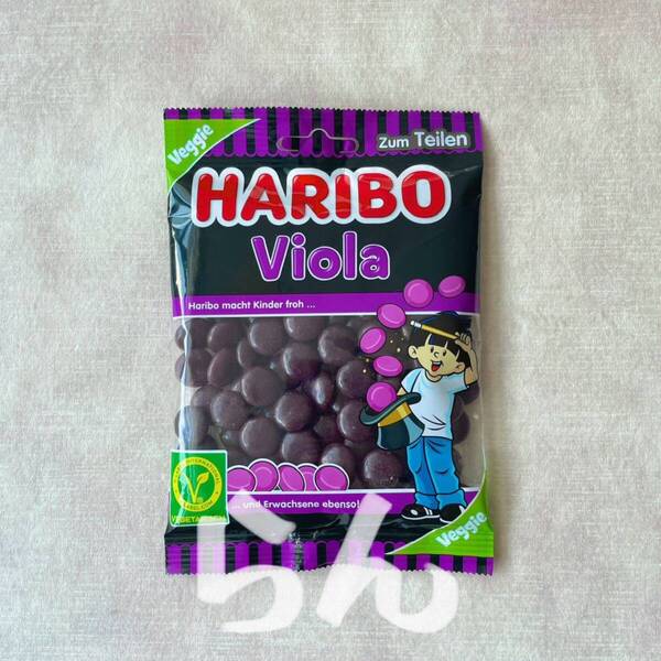 HARIBO【日本未販売】viola 125g リコリス ベジタリアン ラクリッツ 黒いグミ ハリボーグミ