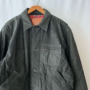 黒! 90s GOLDEN BEAR Thinsulate ヌバック ハンティングジャケット ブラック USA製 ビンテージ 90年代 ゴールデンベア シンサレート レザー