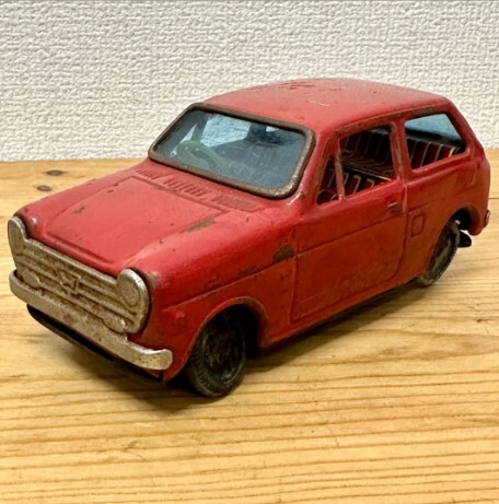 三友 4002【HONDA N360 ホンダ 赤レッド 小サイズ】ブリキ