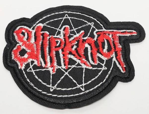 送料無料 スリップノット SLIPKNOT ワッペン アイロン パッチ 刺繍 アップリケ のり付き ロックバンド スマアク