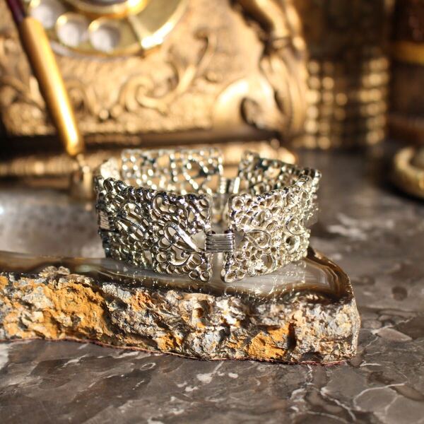 USA VINTAGE EMMONS METALWORK DESIGN BRACELET/アメリカ古着メタルワークデザインブレスレット