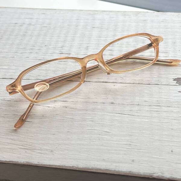 ◆G.O.M Grand Old Man シャープスクエア 眼鏡フレーム ラメ メガネ ヴィンテージ Vintage 47□18-142 GOM BADA バダ 日本製 レディース