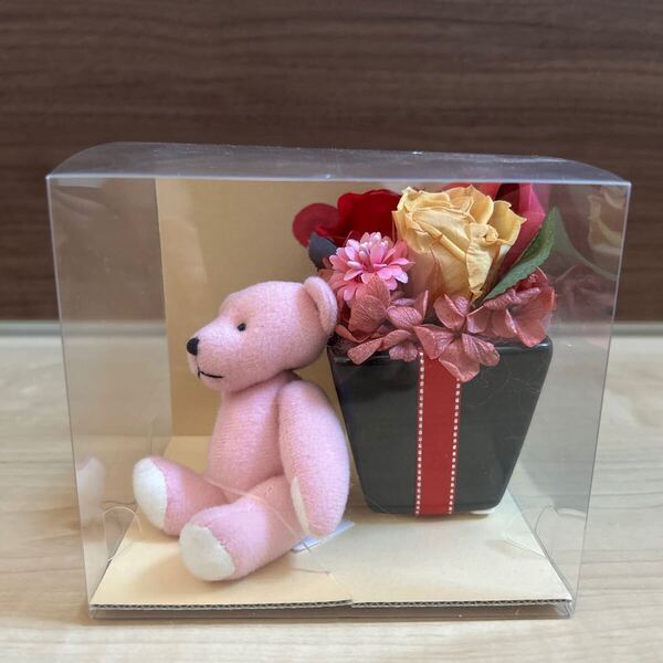 プリザーブドフラワー ぬいぐるみ バラ 薔薇 くま 母の日 誕生日 クリスマス プレゼント