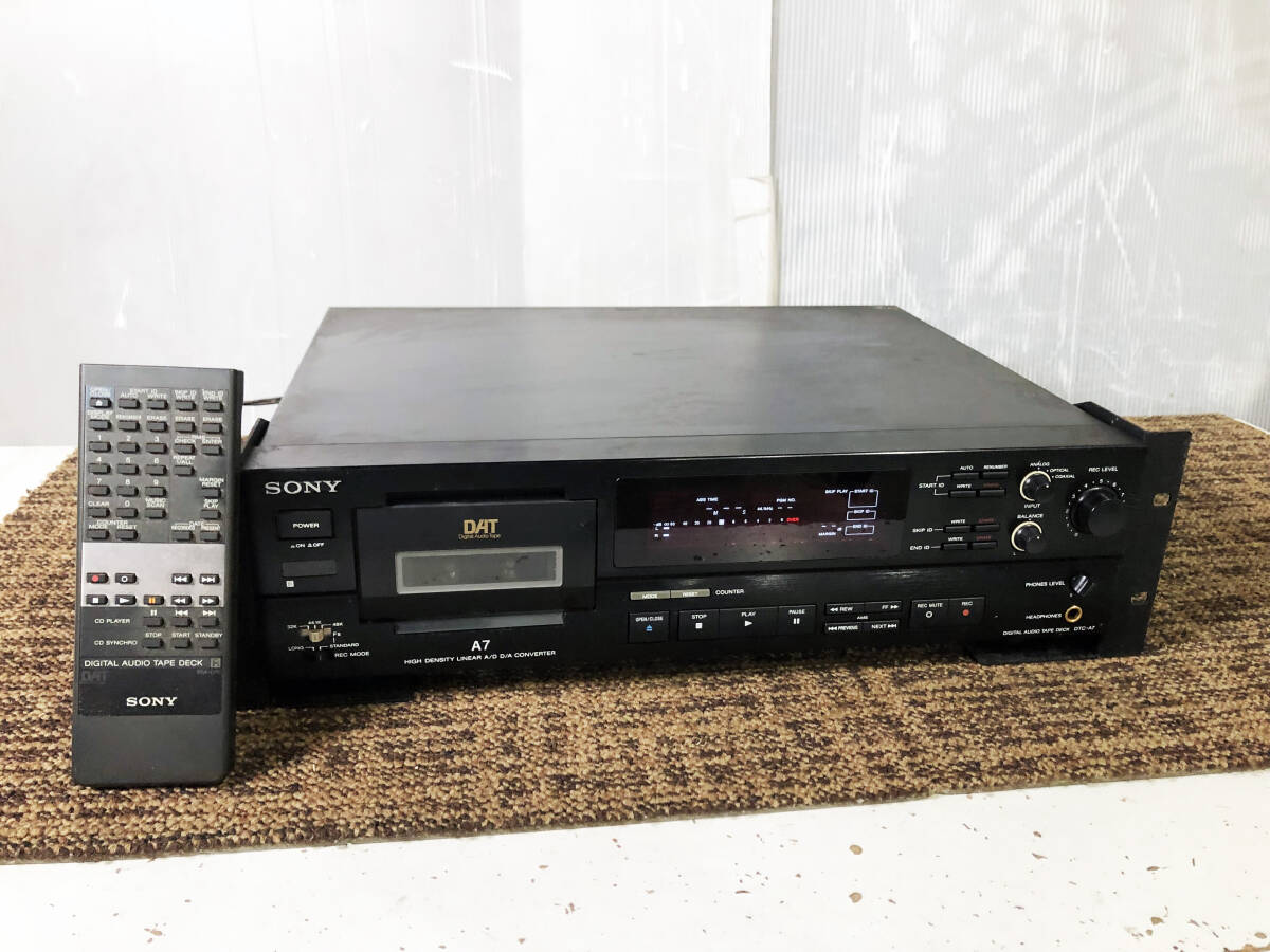 SONY DATデッキ A7 リモコン、取説あり ジャンク品 その他 SONY DATデッキ A7 リモコン、取説あり ジャンク品 その他