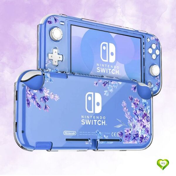 【花柄で包む!楽しさ広がる】Switch Lite ケース スイッチライト カバー ニンテンドースイッチ ケース PC透明 ハード 着脱簡単 全面保護