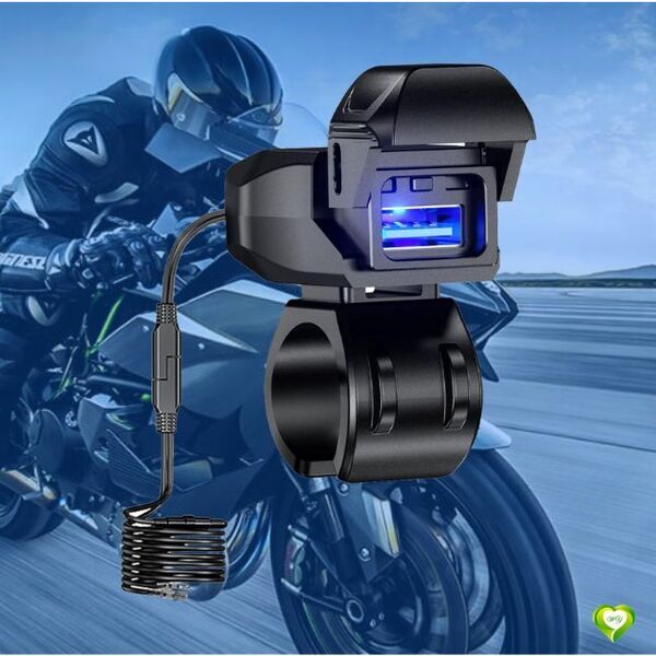 【バッテリーあがり?心配無用!】バイクUSB電源 Kaedear カエディア バイク専用 防水 充電 DC12V 超急速充電安 心 高性能
