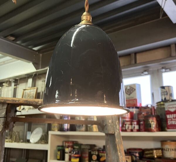 【ANTIQUES】ホーローランプシェード 店舗什器 アンティーク インダストリアル 古着 US 店舗什器 道具 vintage ヴィンテージ