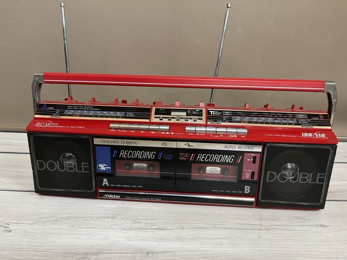 【激レア】Victor CX-F7 TEPEE カセットプレーヤー 赤 レトロ 激レア】Victor CX-F7 カセットプレーヤー 赤 レトロ(Yahoo