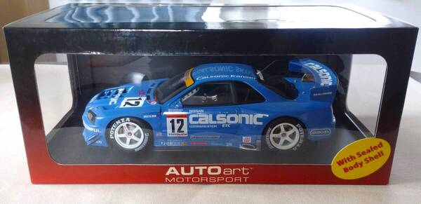 1/18 AUTOart オートアート NISSAN JGTC 2002 CALSONIC SKYLINE #12 日産 カルソニック スカイライン R34 GT-R 80276