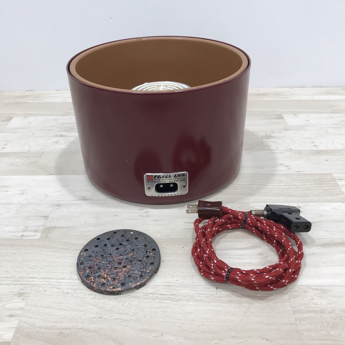 ナショナル national 松下電器 電気火鉢 DH-10 動作確認済 木製 ナショナル national 松下電器 電気火鉢 DH-10 動作確認済 木製