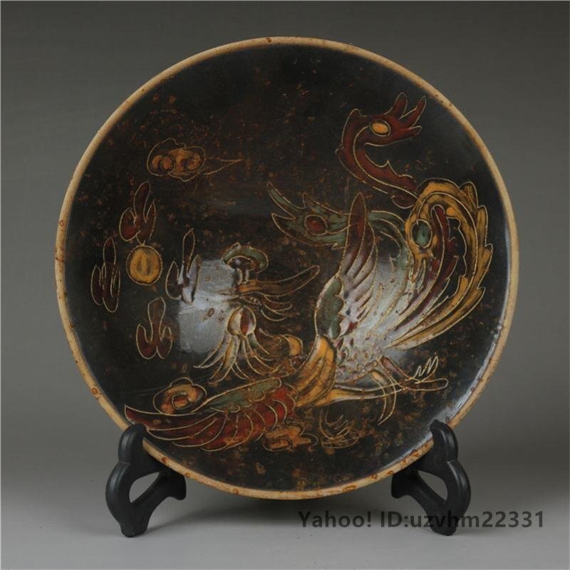 宋代の定窯黒定彫刻雲竜紋笠碗 工芸品 美術品 置物 - メルカリ