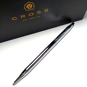 【crb64】CROSS クロス ボールペン クラシックセンチュリー 3502 ブラック×シルバー クローム ツイスト式 ロングセラー スリムボディー