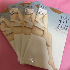 送料込み 新品 ATSUGI アツギ/抗/4足/M-L/細菌抑制 ASTIGU アスティーグ パンティストッキング433ヌーディベージュ つま先補強 吸汗加工