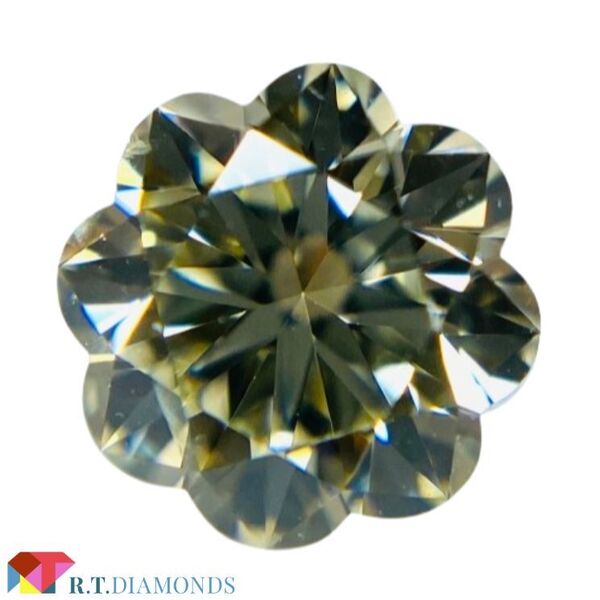 FLOWER!LIGHT YELLOW/SI1/0.497ct/RT2847/CGL