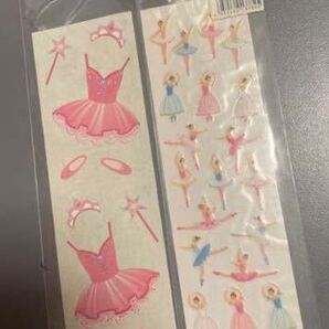 【送料無料】バレリーナ シール ステッカー バレエ ミセスグロスマン 小粒ラメシール