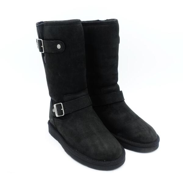 未使用 22cm UGG SUTTER サッター ムートン エンジニア ブーツ レディース レザー