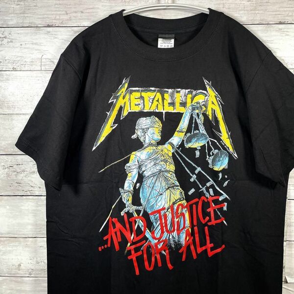【メタリカ】バンドTシャツ ロックTシャツ L and justice for all メンズ