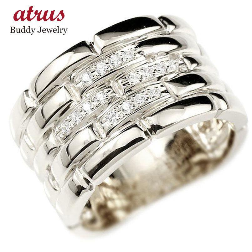 プラチナ リング メンズ ダイヤモンド メタルバンド 時計 指輪ダイヤ pt90