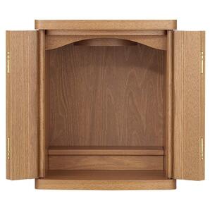 【とにかく小さい モダン仏壇】 コンパクト仏壇、ミニ仏壇、日本製、クルミ材、ダウンライト、仏具収納、洋室、和室