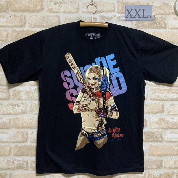 新品 スーサイドスクワッド ハーレイクイン Tシャツ XXLサイズ 管2564 海外製 イラスト