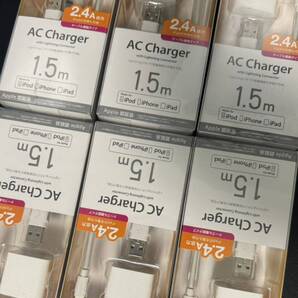 6個セットロジテック2.4ALightningライトニング充電器