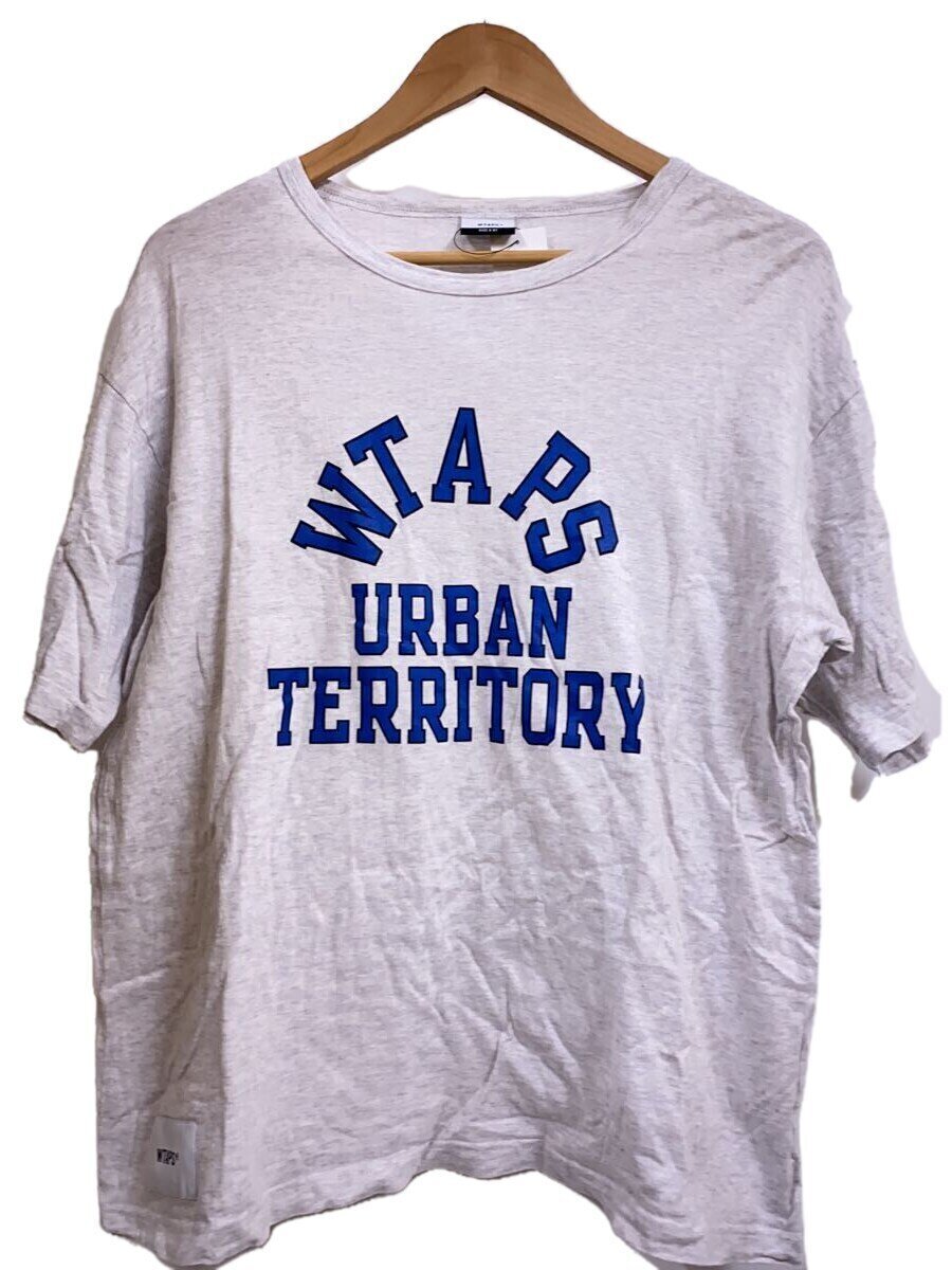 WTAPS◆Tシャツ/1/コットン/GRY/181ATDT-CSM04S//