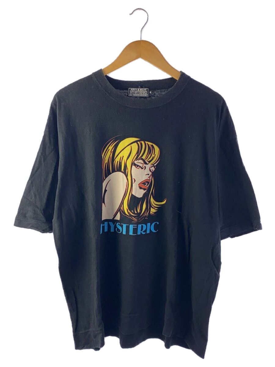 HYSTERIC GLAMOUR◆Tシャツ/XL/コットン/BLK/02231CT19