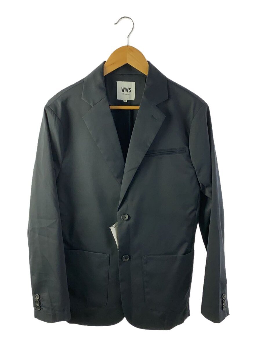 WORK WEAR SUIT◆テーラードジャケット/M/ポリエステル/NVY/無地/91-1003WB-M