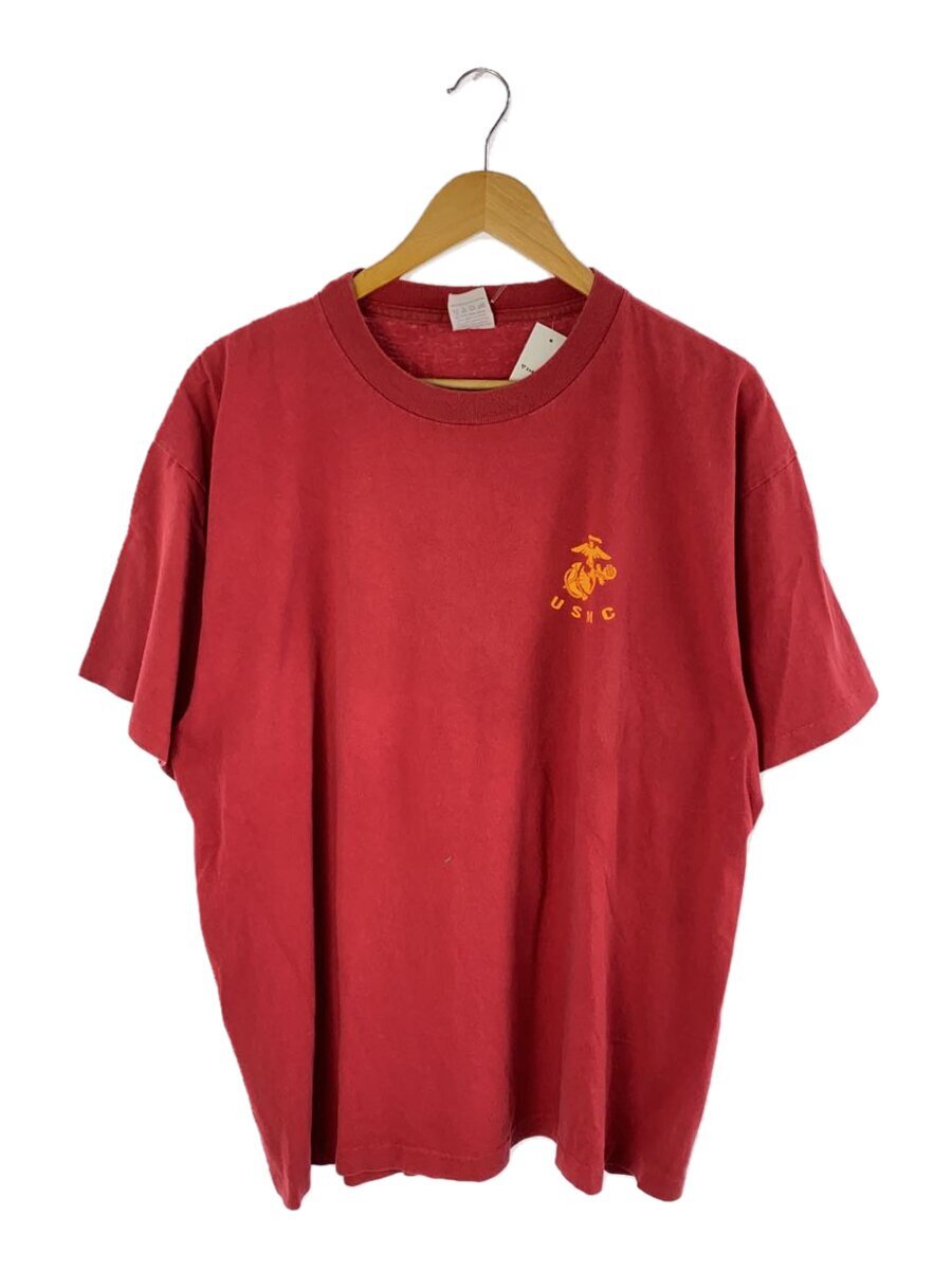 GREAT AMERICAN/Tシャツ/XL/コットン/RED/USMC/90S/