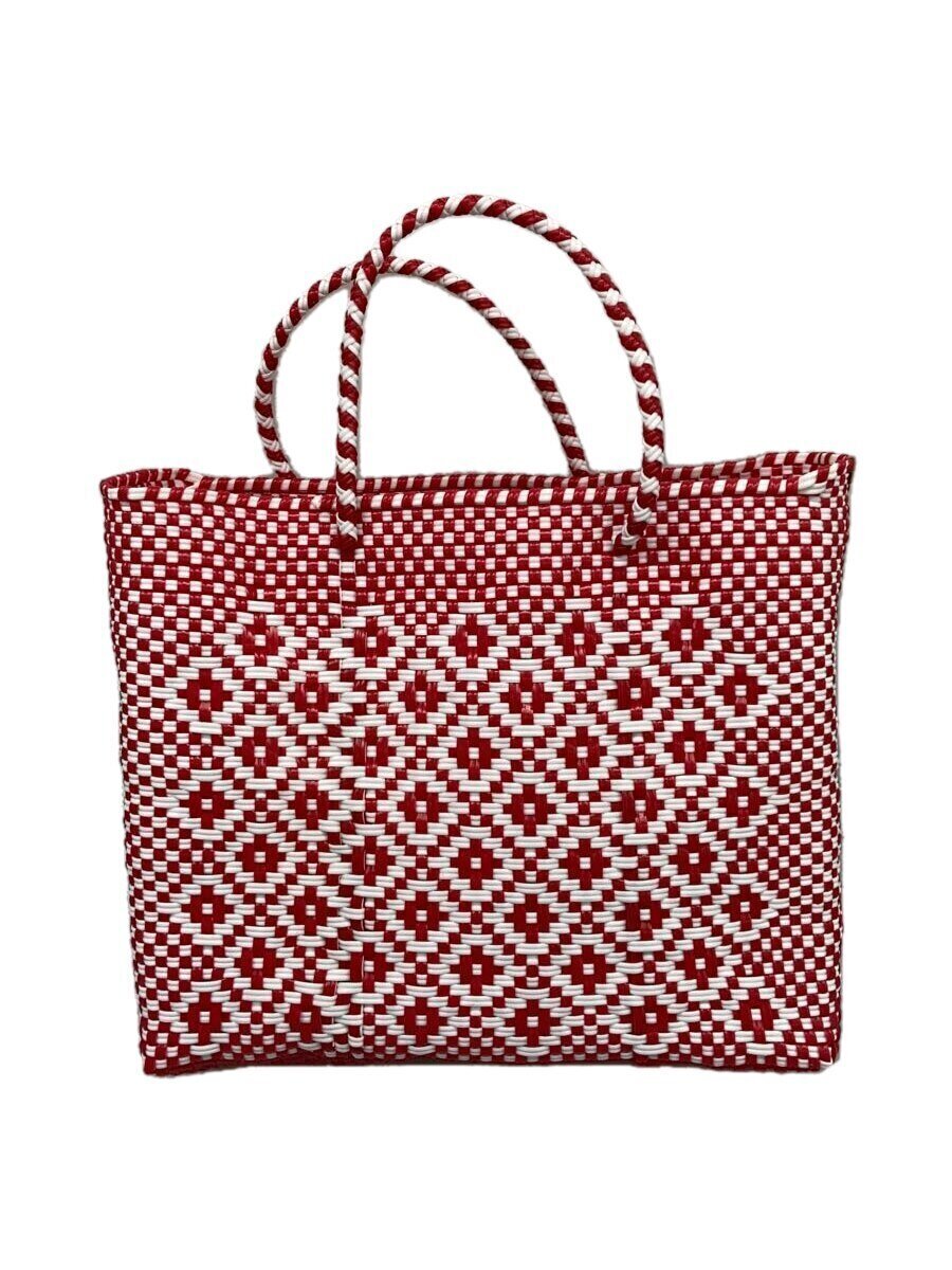 Letra◆MERCADO BAG ROMBO red/white(S)