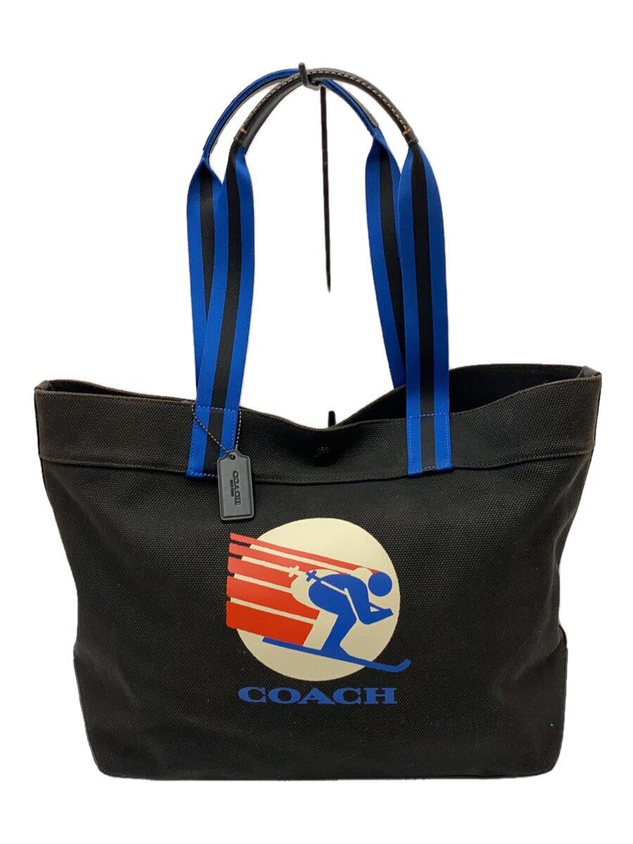 COACH◆トートバッグ/キャンバス/ブラック/CE570