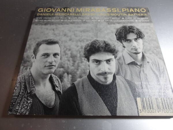GIOVANNI MIRABASSI DANIELE MENCRELLI LOUIS MOUTIN ジョバンニ・ミラバッツ ARCHITECTURES 国内盤 澤野公房