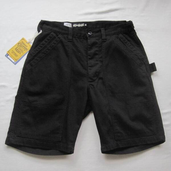 ☆新品 フリーホイーラーズ "CHOPPER BUILDER" (32) BLACK ワークショーツ/ FREEWHEELERS / ショートパンツ /