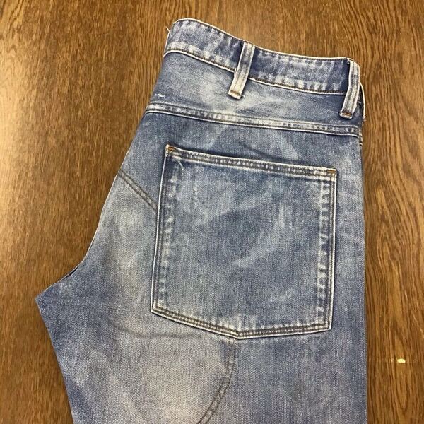 【FI267】G-STAR RAW W33 L32 色落ち加工 立体裁断 ジーンズ ジーパン デニムパンツ メンズブランド古着 ジースターロウ 送料無料
