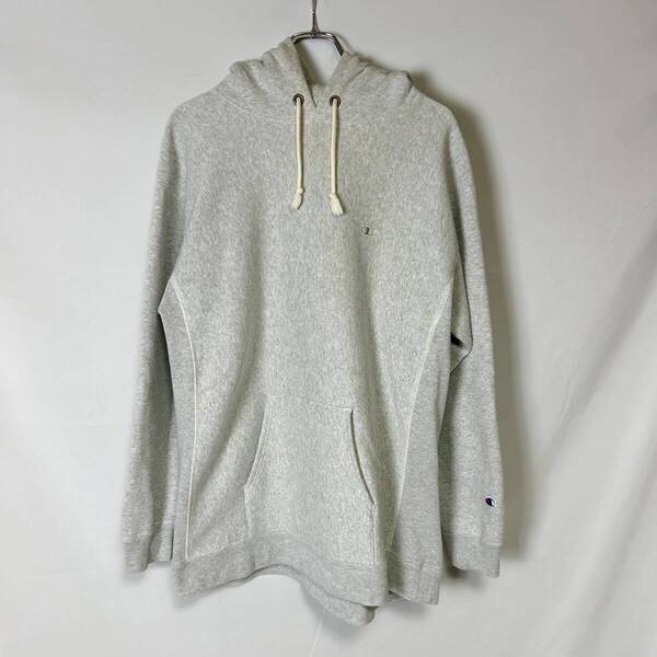 青単色タグ 復刻 正規品 Champion REVERSE WEAVE C8-S128 チャンピオン リバースウィーブ プルオーバー パーカー スウェット グレー系 L