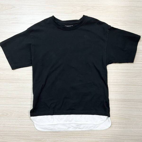 送料無料★2-3回着用 GLOBALWORK グローバルワーク 半袖 Tシャツ 150 ブラック