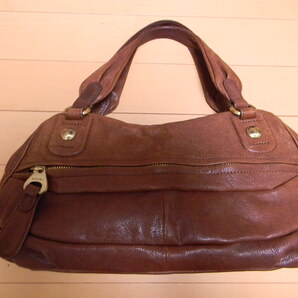 ◆□ SAZABY □◆ 茶色 革ハンドバッグ サザビー
