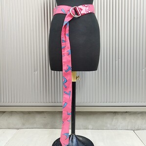 【稀少/米津玄師着】ネオンサインneon sign/古着/Ring-tie belt/VANDALISM/BREAKER/ブレーカー/リングベルト/ピンク/S0712NMO4/0001/