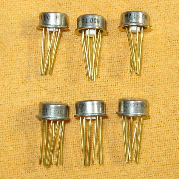 【即決・送料無料】未使用・ジャンク品 オーディオ用IC LM710CH 3個・LM711CH 3個 計6個セット【修理・補修用部品】