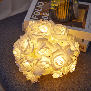 薔薇 ローズライト LED 3m20個 USBタイプ ホワイト