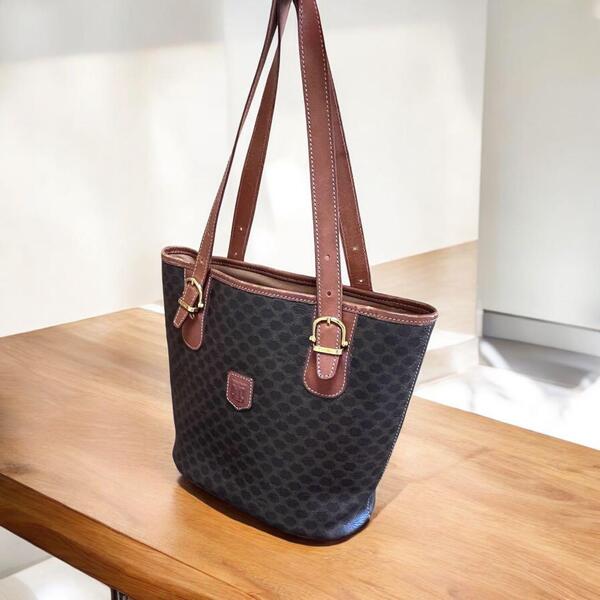 CELINE セリーヌ マカダム ハンドバッグ トートバッグ レディ―ス M95