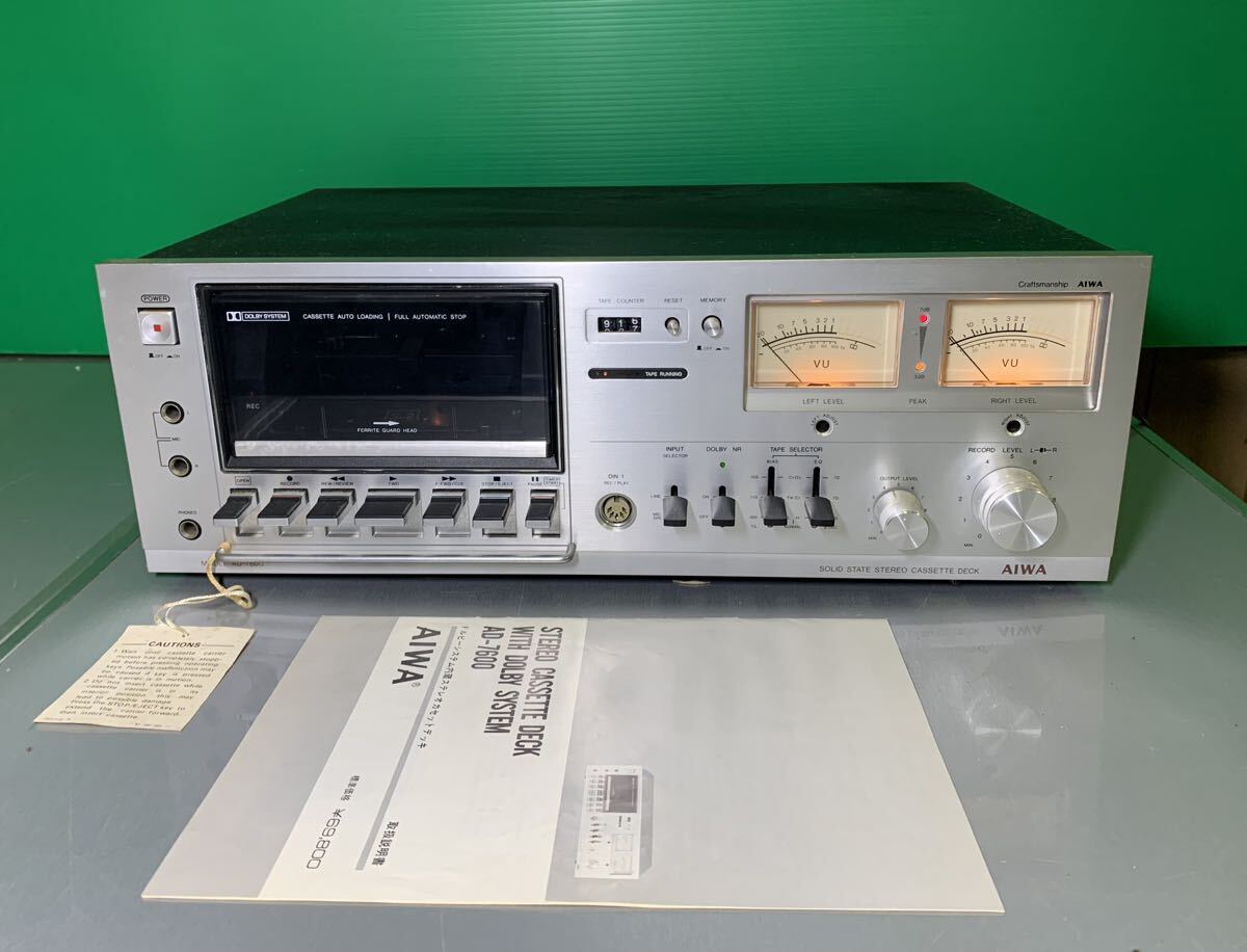 Yahoo!オークション -「aiwa ad-7600」(一般) (カセットデッキ Yahoo!オークション -「aiwa ad-7600」(一般) (カセットデッキ