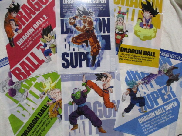 ドラゴンボール 限定描き下ろし クリアファイル 全6種セット アサヒ飲料